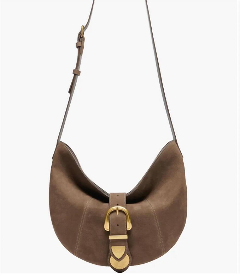 NEW DOLCE VITA prairie crossbody bag in dark taupe
